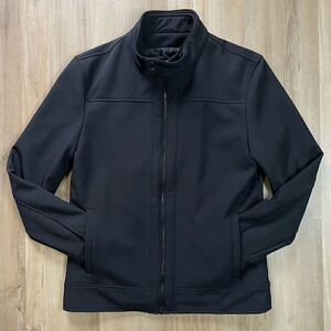 Guess Men's Casual Black Double Coat Front Zip Size Small
